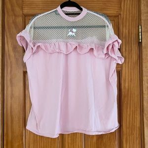 Lazy Oaf x Disney Aristocats Marie Ruffle Top